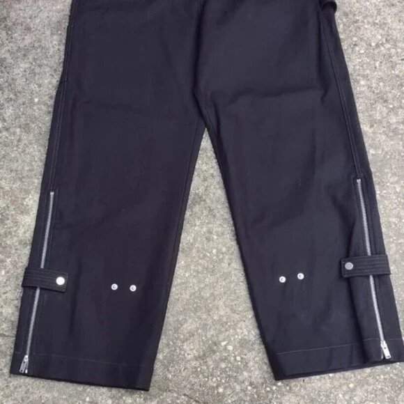 Dion Lee Black Utility Twill Pants AUS 14 UK 14 US 10 High Waist Zip Cuff NWOT - Picture 5 of 13